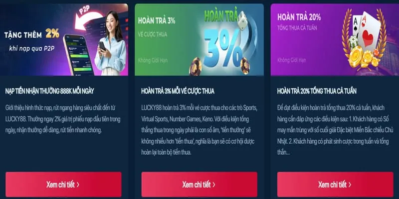 lucky.8 giới thiệu các trò chơi nổ hũ mới